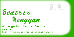 beatrix mengyan business card