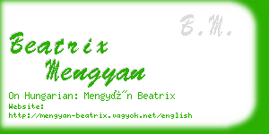 beatrix mengyan business card